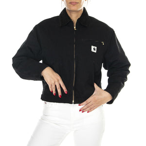 W' OG Detroit Jacket Black / Black /rinsed - Giacca Donna Nera I032236.00E02  CARHARTT WIP 