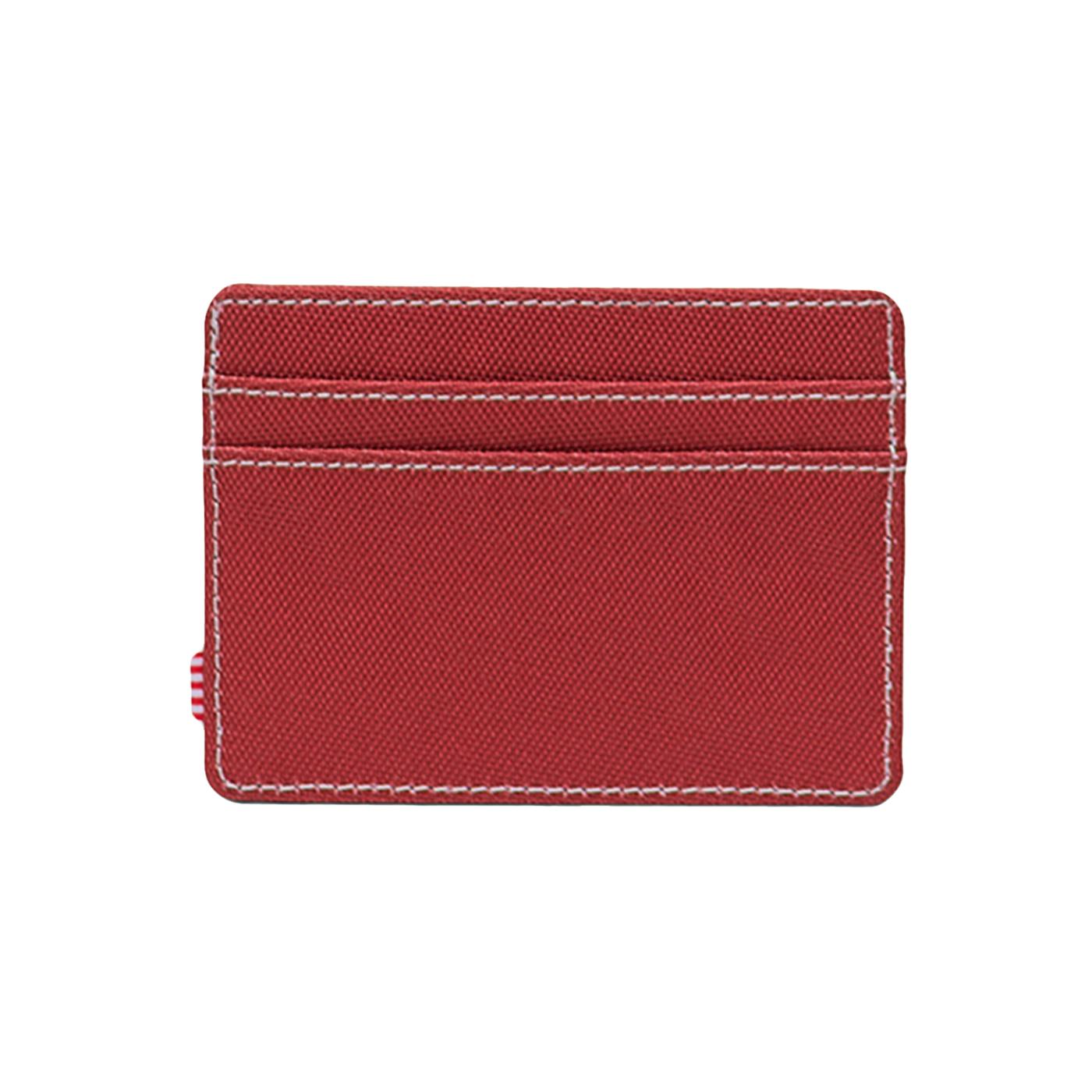 Charlie Cardholder Ochre White Stitch - Portacarte Rosso 30065 06284 HERSCHEL 