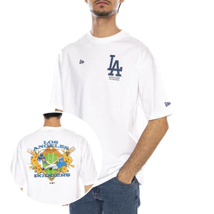 MLB Baseball Graphic OS Tee Los Anglese Dodgers White - Maglietta Girocollo Uomo Bianca 60667851 . NEW ERA 