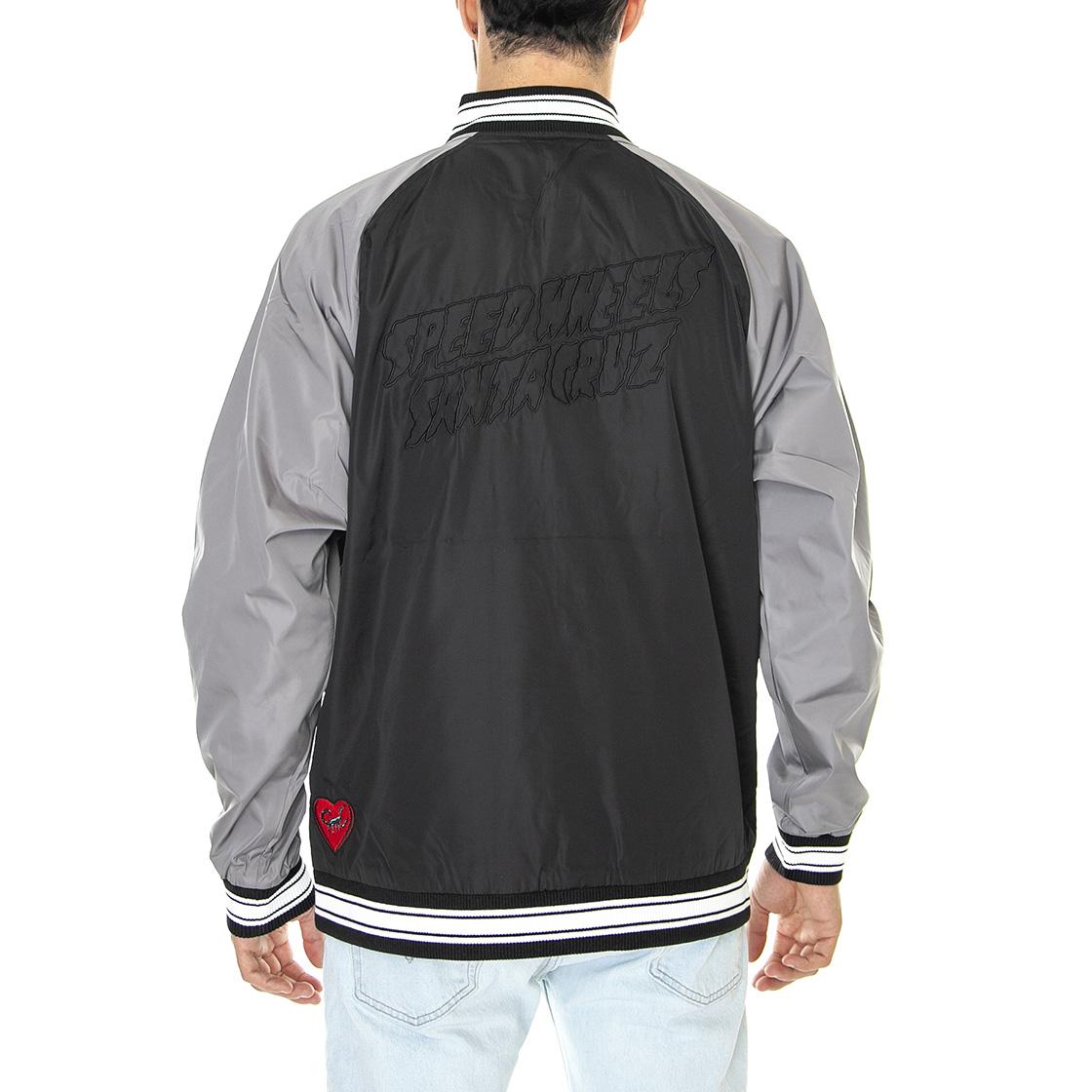 SW Celebration Jacket Black / Grey - Giacca Invernale Uomo Nera / Grigia SCA-JKT-0698  SANTA CRUZ 