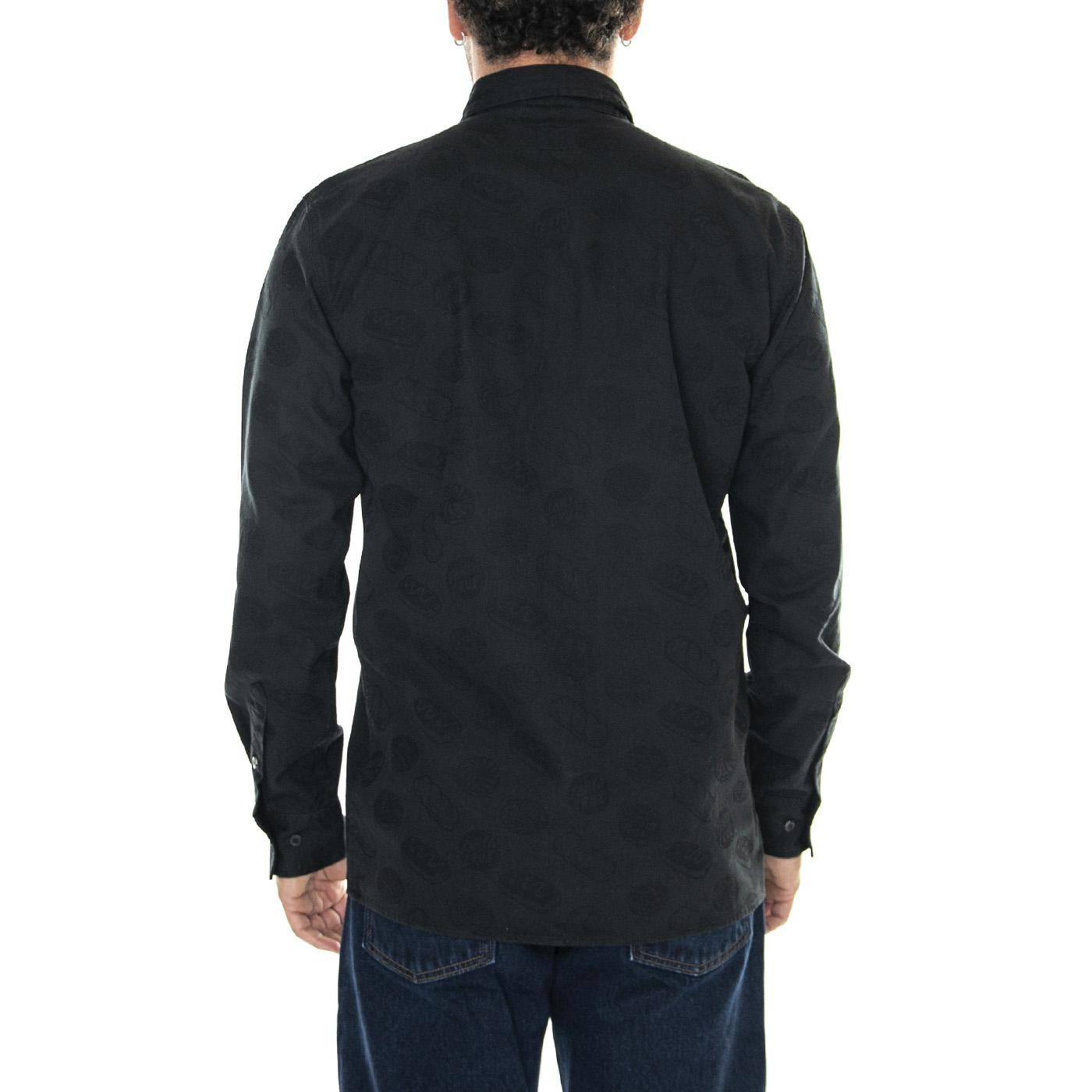 M' McCoy Donut Dog Shirt Black - Camicia Uomo Nera McCoy Donut Dog Shirt Black  SANTA CRUZ 