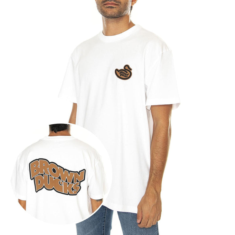 S/S Brown Ducks T-Shirt White - Maglietta Girocollo Uomo Bianca I033980.02XX  CARHARTT WIP 