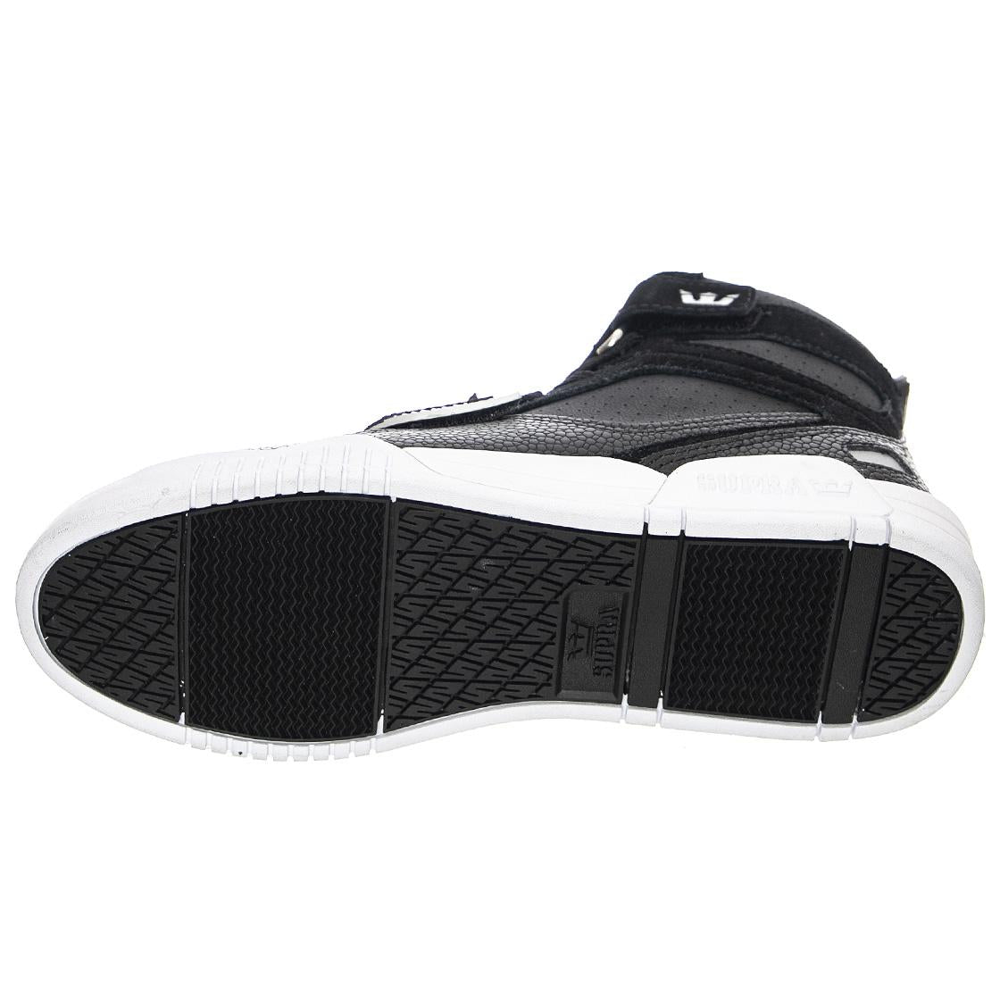 Breaker - Scarpe Stringate Profilo Alto Uomo Nere / Silver 05893-049 . SUPRA 