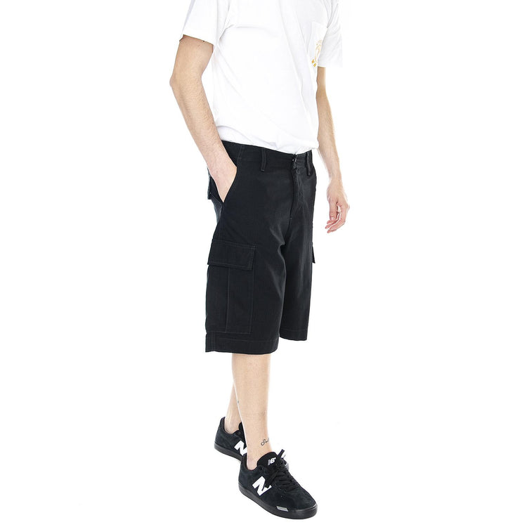 M' Regular Cargo Short Black Rinsed - Bermuda Cargo Uomo Neri I028246.89.02.00  CARHARTT WIP 