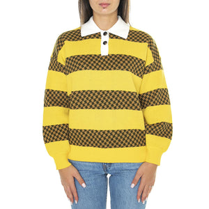 Obey Charlie Sweater Banana Cream Multi - Maglione Donna Multicolore 251000116-BAN  OBEY 