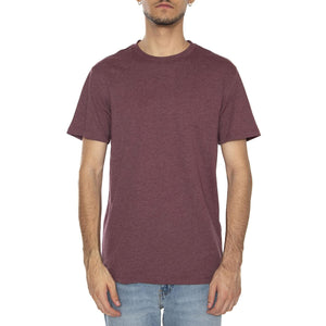 Max Life SS Stitch Tee Noos Port Royale Melange - Maglietta Girocollo Uomo Bordeaux 22025208-4811733 . ONLY & SONS 