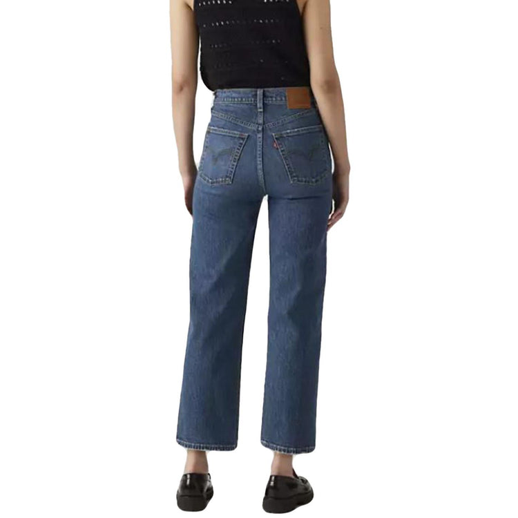RIBCAGE STRAIGHT ANKLE DARK WASH - Pantaloni Denim Jeans Donna Blu 72693 0218 LEVIS 
