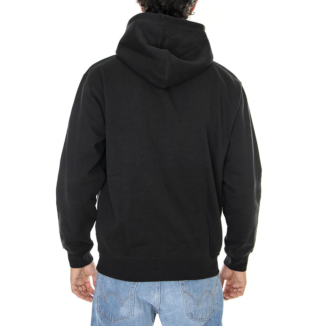 Scribbles Extra Heavy Hood Fleece Black - Felpa con Cappuccio Uomo Nera 112470172-BLK  OBEY 