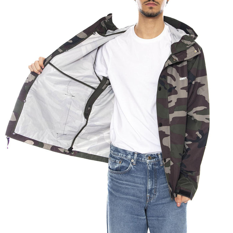 Order Jacket Field Camo - Giacca con Cappuccio Uomo Camo 121800519 FCA OBEY 