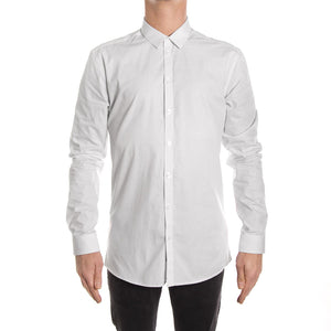 HARVERY L/S SHIRT BLACK LINE WHITE 140810096-000  MINIMUM 