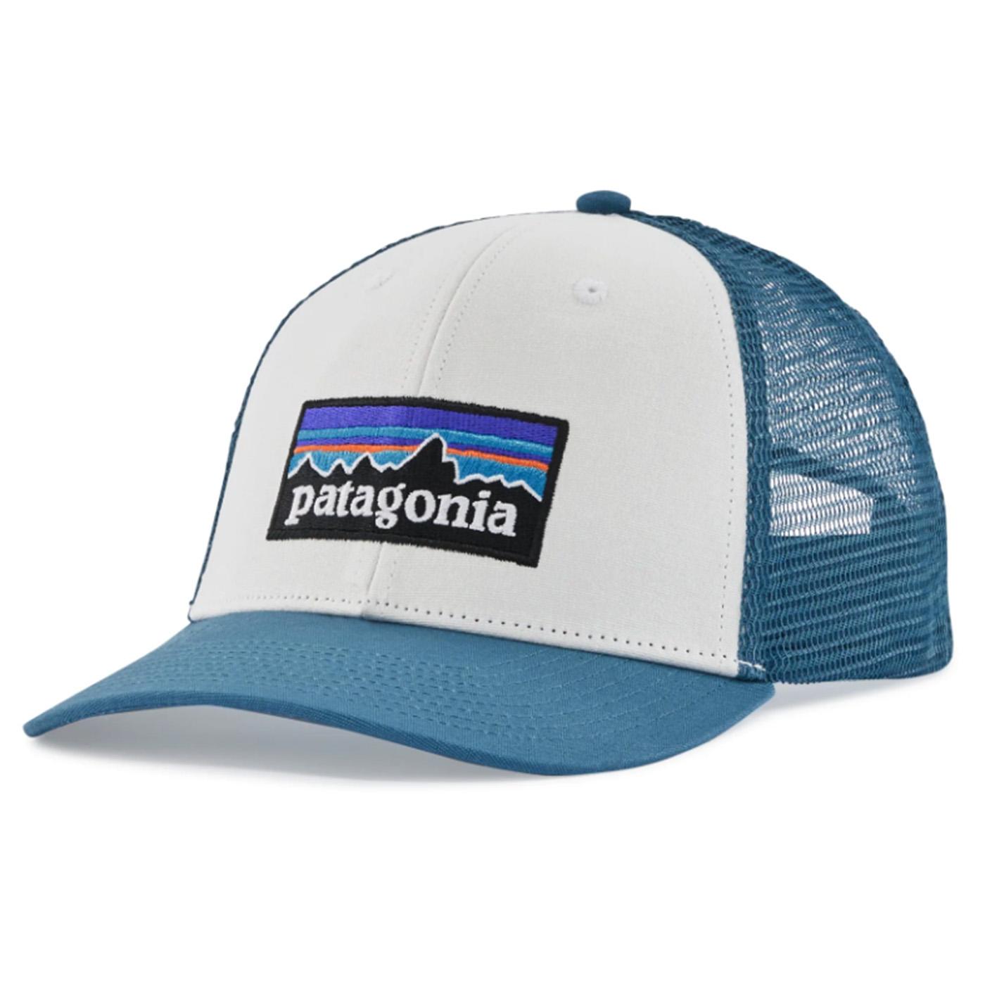 P-6 Logo LoPro Trucker Hat White w/Wavy Blue - Cappellino con Visiera Bianco / Multicolore 38283-WIWA  PATAGONIA 