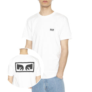 Obey Eyes 3 Tee White - Maglietta Girocollo Uomo Bianca 165261826-WHT . OBEY 