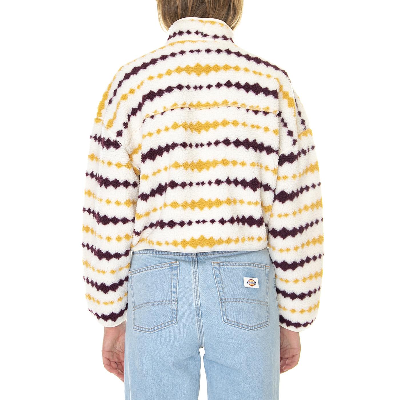 Falkville Fleece Ecru - Felpa con Zip Donna Ecru DK0A4XYUECR1  DICKIES 