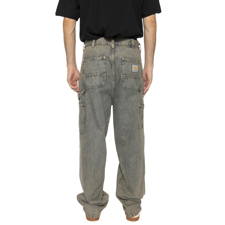 OG Single Knee Pant Blue / Leather - Pantaloni Uomo Blu I035819.3FUGD . CARHARTT WIP 