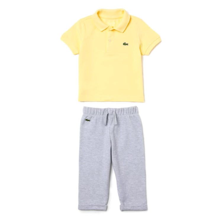 Cofanetto con Pigiama da Bambino in Cotone Biologico e Sonaglio - Multicolore 4J6831-00-8LB  LACOSTE 