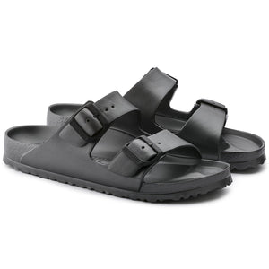 Womens Arizona Eva Sandals  - Metallic Anthracite - Sandali Donna Grigi - Calzata Stretta 1001498  BIRKENSTOCK 