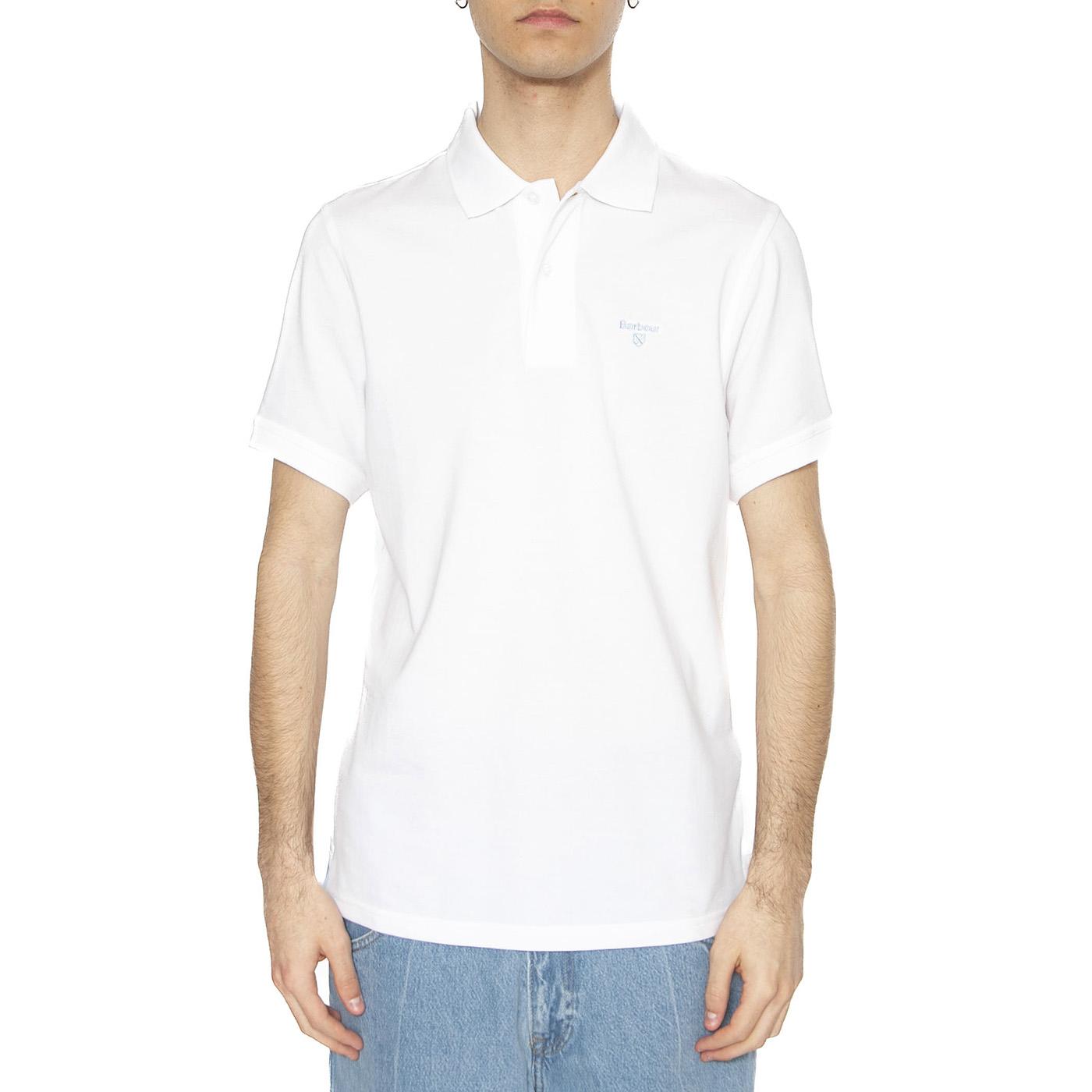 Lightweight Sposrt Polo Shirt White - Polo Uomo Bianca MML1367-WHITE  BARBOUR 