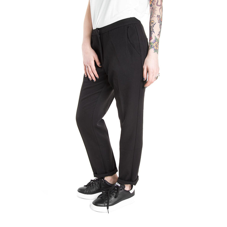 Wm Halle Pants - Black - Pantaloni Chino Donna Neri 6170e54-999 . MINIMUM 