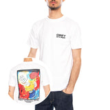 Obey Art Department Tee White - Maglietta Girocollo Uomo Bianca  Uomo OBEY