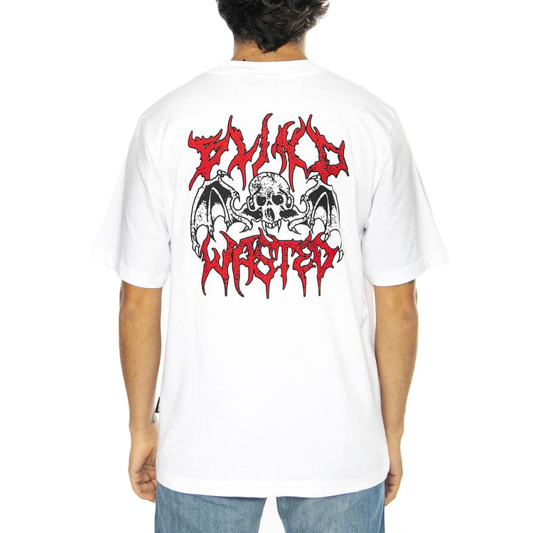 T-Shirt Bones White - Maglietta Girocollo Uomo Bianca T-SHIRT BONES - WHITE  WASTED PARIS 