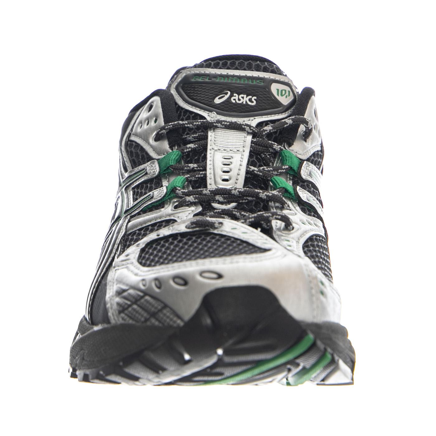 GEL-NIMBUS 10.1 Obsidian Grey / Green Basil Shoes - Scarpe Stringate Uomo Grigio / Multicolore 1203A543-022 . ASICS 