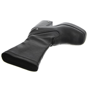 HIDDEN BLACK STRETCH PU - Stivaletti alla Caviglia Donna Neri WSSHIDDEN-BLK . WINDSOR SMITH 