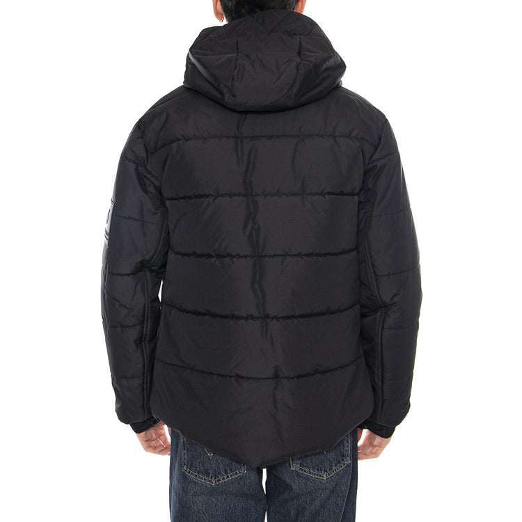 Muster Padding Jacket Black - Giacca con Cappuccio Uomo Nera OGJ027-BLACK . OFF GRID 