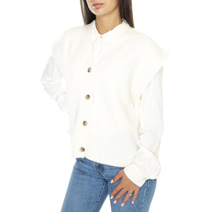 Maglia Donna 010 - Cardigan Donna Bianca W264M27W555-010  SKILLS 