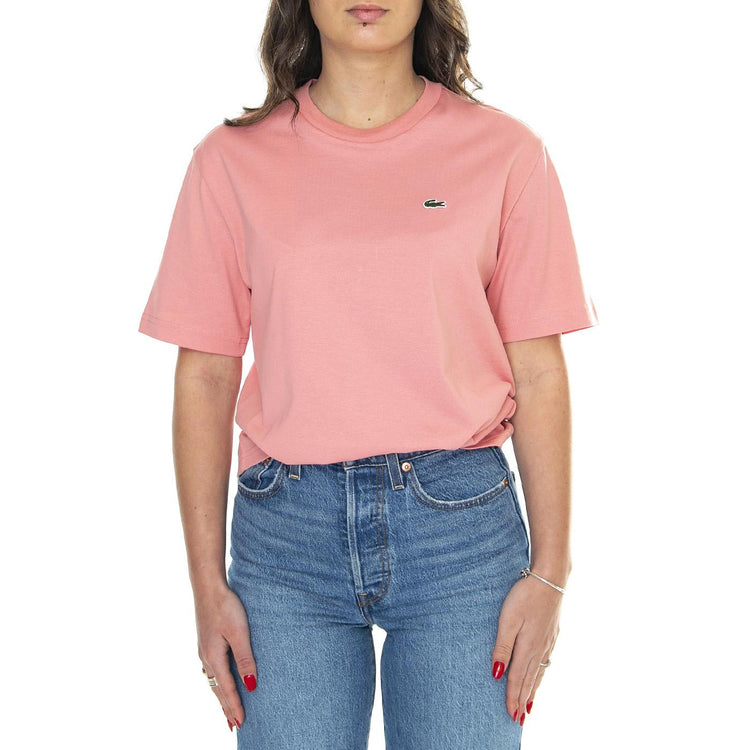 T-Shirt QDS Pink - Maglietta Girocollo Donna Rosa TF7215-QDS  LACOSTE 