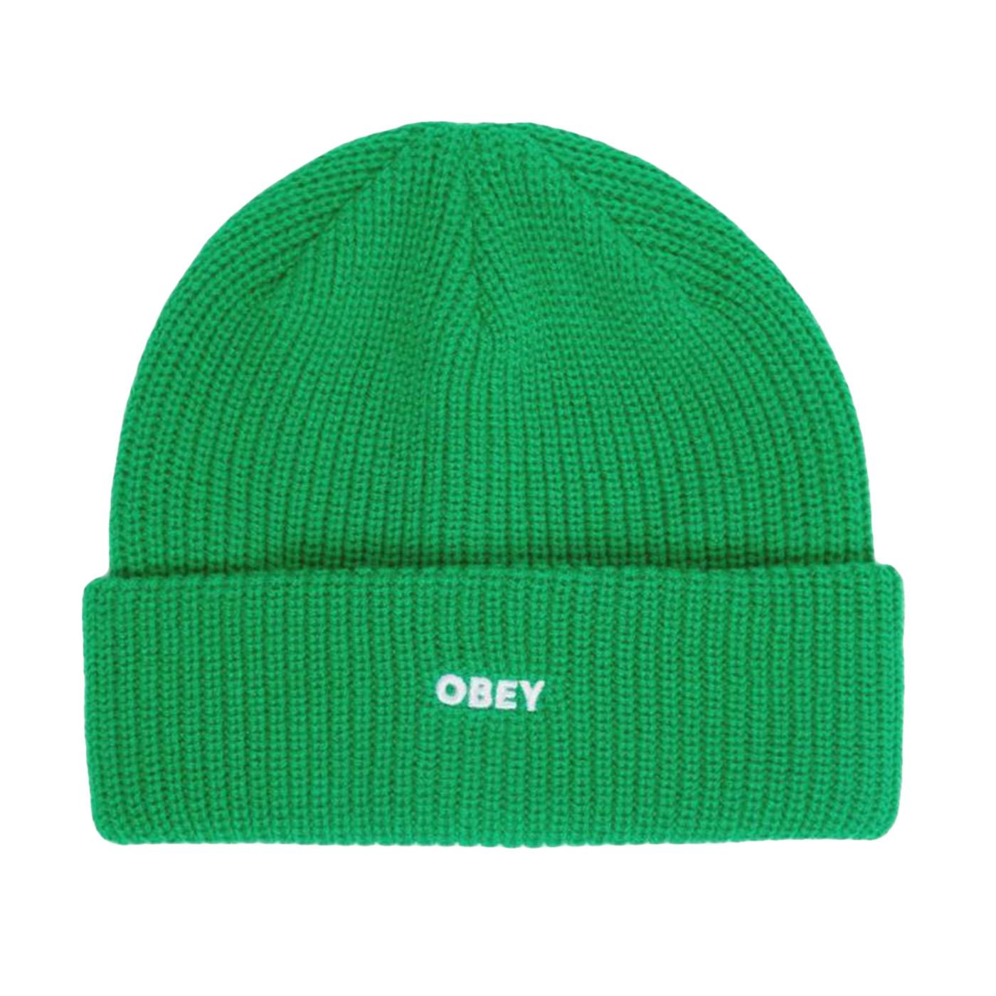 Future Beanie Fern Green - Cappellino in Maglia a Coste Verde 100030163 FER OBEY 
