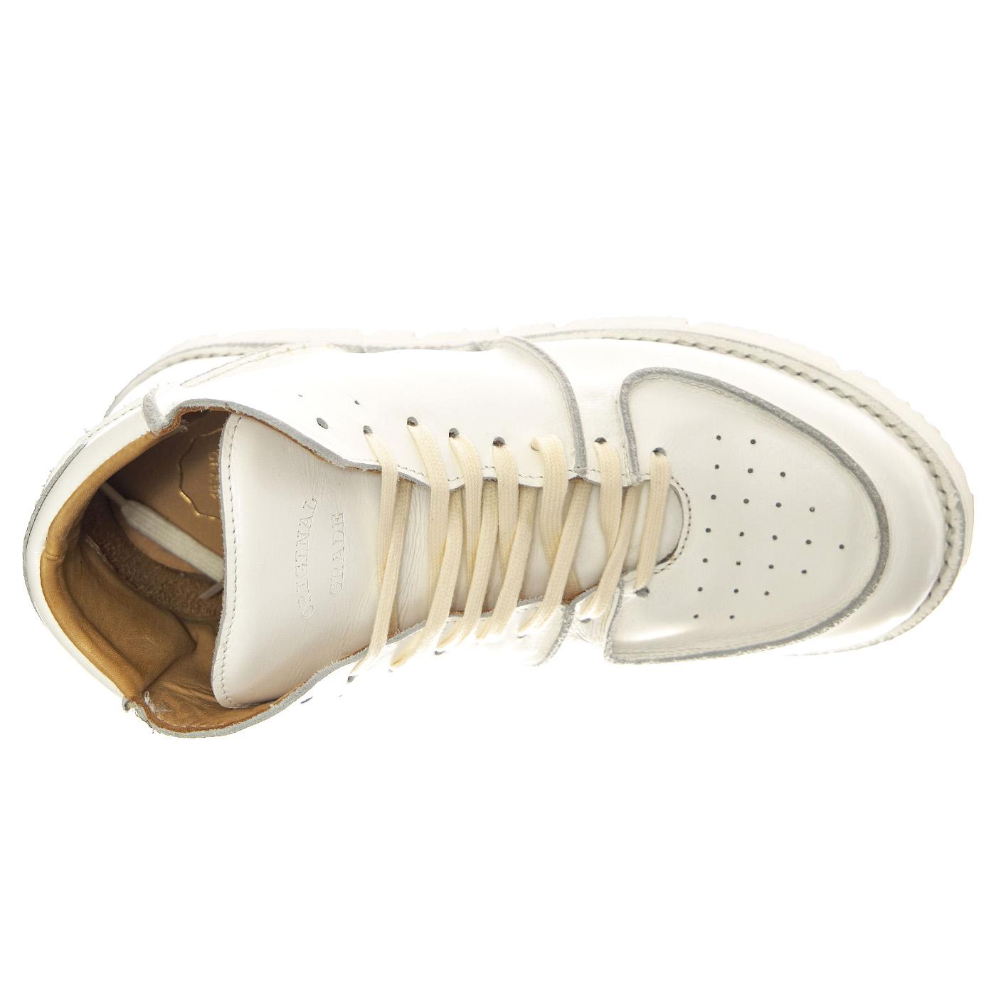 Considered White White - Scarpe Stringate Profilo Alto Donna Bianche OGSCONSIDERED-WHTWHT  ORIGINAL GRADE 