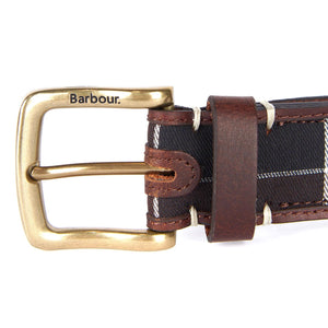 Tartan Leather Belt Brown - Cintura in Pelle Marrone MAC0446-BR31-SS23  BARBOUR 