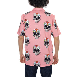Blossvale Flamingo - Multicolor - Camicia Maniche Corte Uomo 05 200344-FLA . DICKIES 