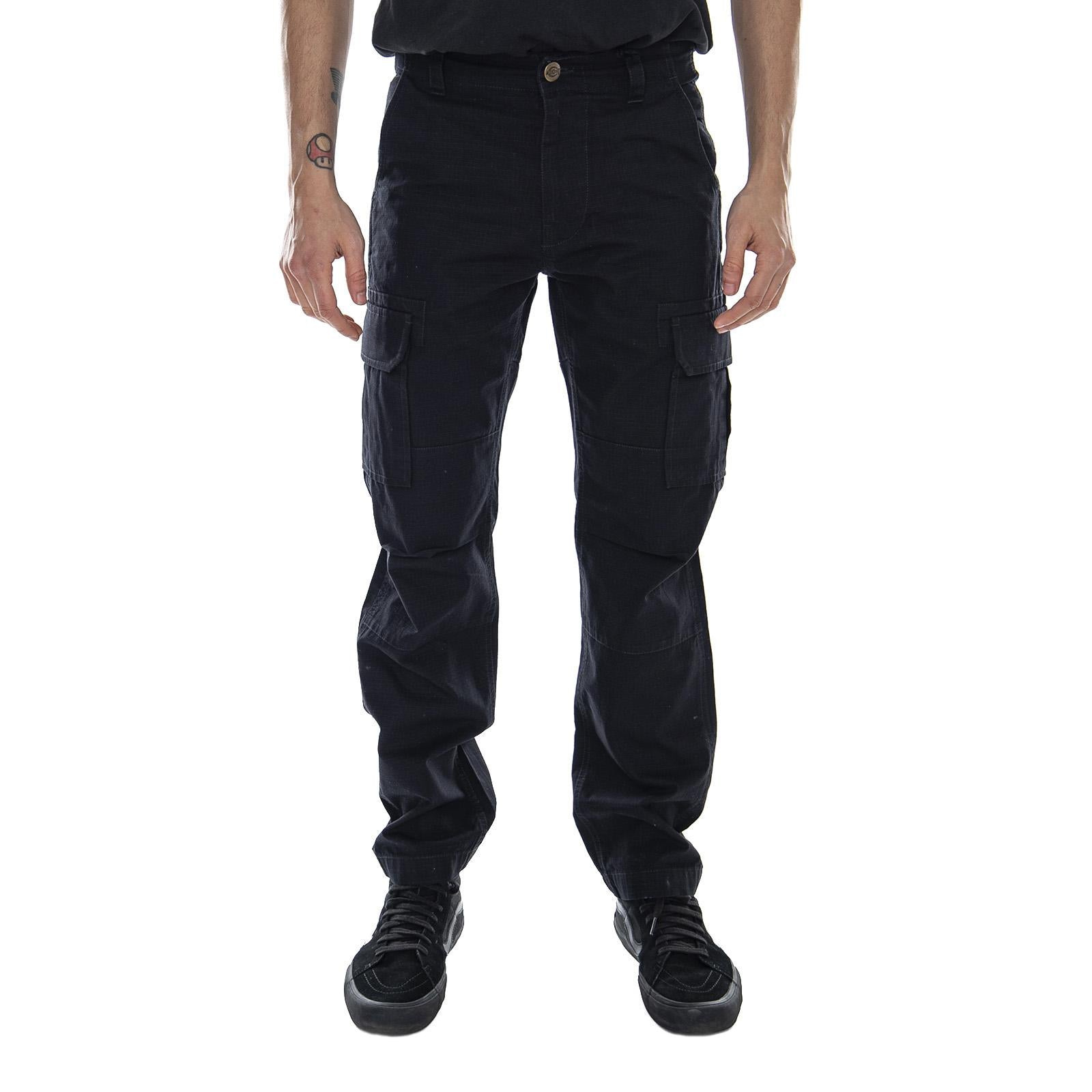 Edward Sport Pant - Black - Pantaloni Cargo Uomo Neri 01 210121-BK . DICKIES 
