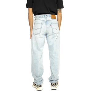 568 Losse Straight Baby Blue Essentials - Pantaloni Denim Jeans Uomo Blu 29037-0062  LEVIS 