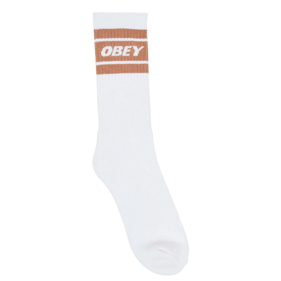 Cooper II Socks White / Brown Sugar - Calzini Bianchi / Marroni 100260093-BRSe  OBEY 