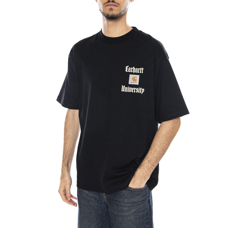 S/S Schooling Heart T-Shirt -- Maglietta Uomo Nera I035455.89XX . CARHARTT WIP 