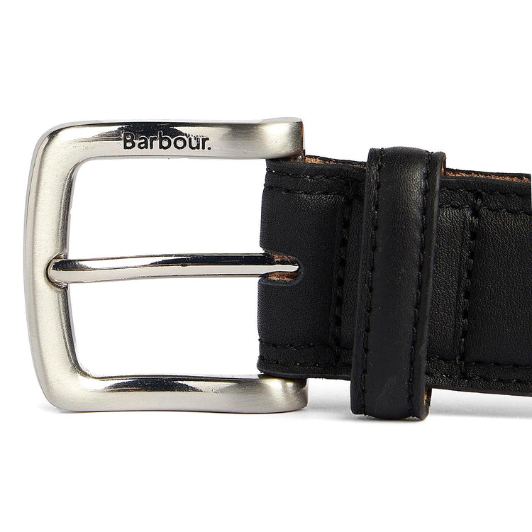 Moray Leather Belt Black - Cintura in Pelle Nera MAC0456-BK31-FW23  BARBOUR 