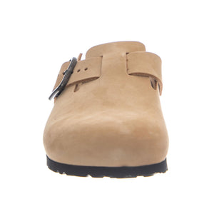 BOSTON WB NUBUCK LEATHER NARROW FIT SANDCASTLE - Sandali Unisex Beige 1031573 SDL BIRKENSTOCK 