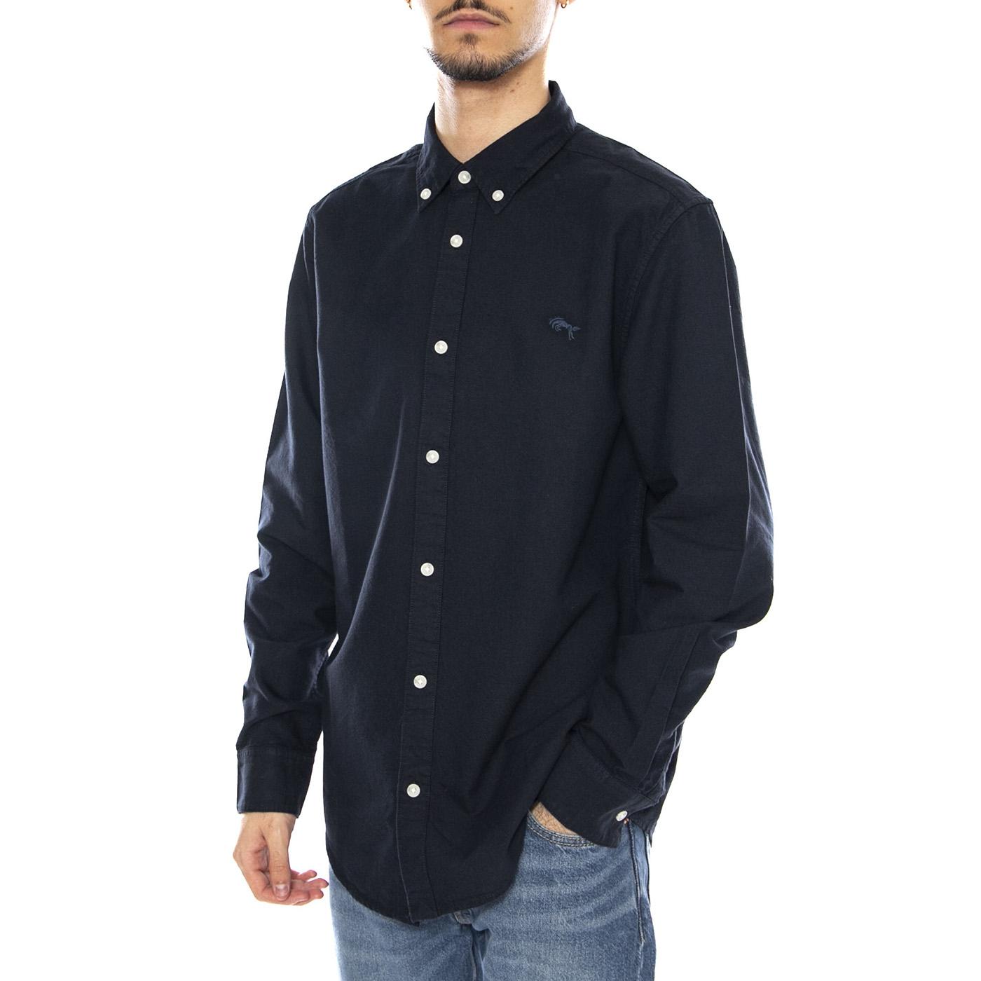 Oxford Shirt -- Camicia Uomo Dark Navy 112357241 . WRANGLER 