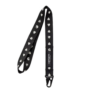 Drewe Keychain Heart C Pinstripe, Black / Natural - Portachiavi Nero I034614.2S0XX  CARHARTT WIP 