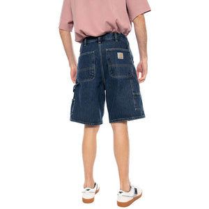 Double Knee Short Blue - Bermuda Denim Jeans Uomo Blu I034867 0106 CARHARTT WIP 