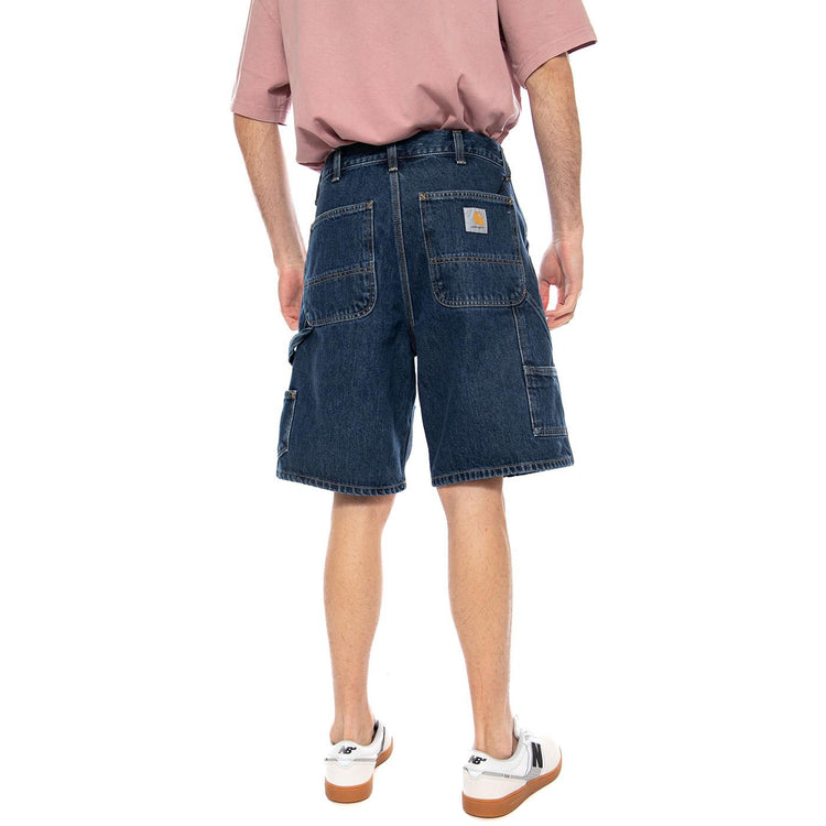 Double Knee Short Blue - Bermuda Denim Jeans Uomo Blu I034867 0106 CARHARTT WIP 