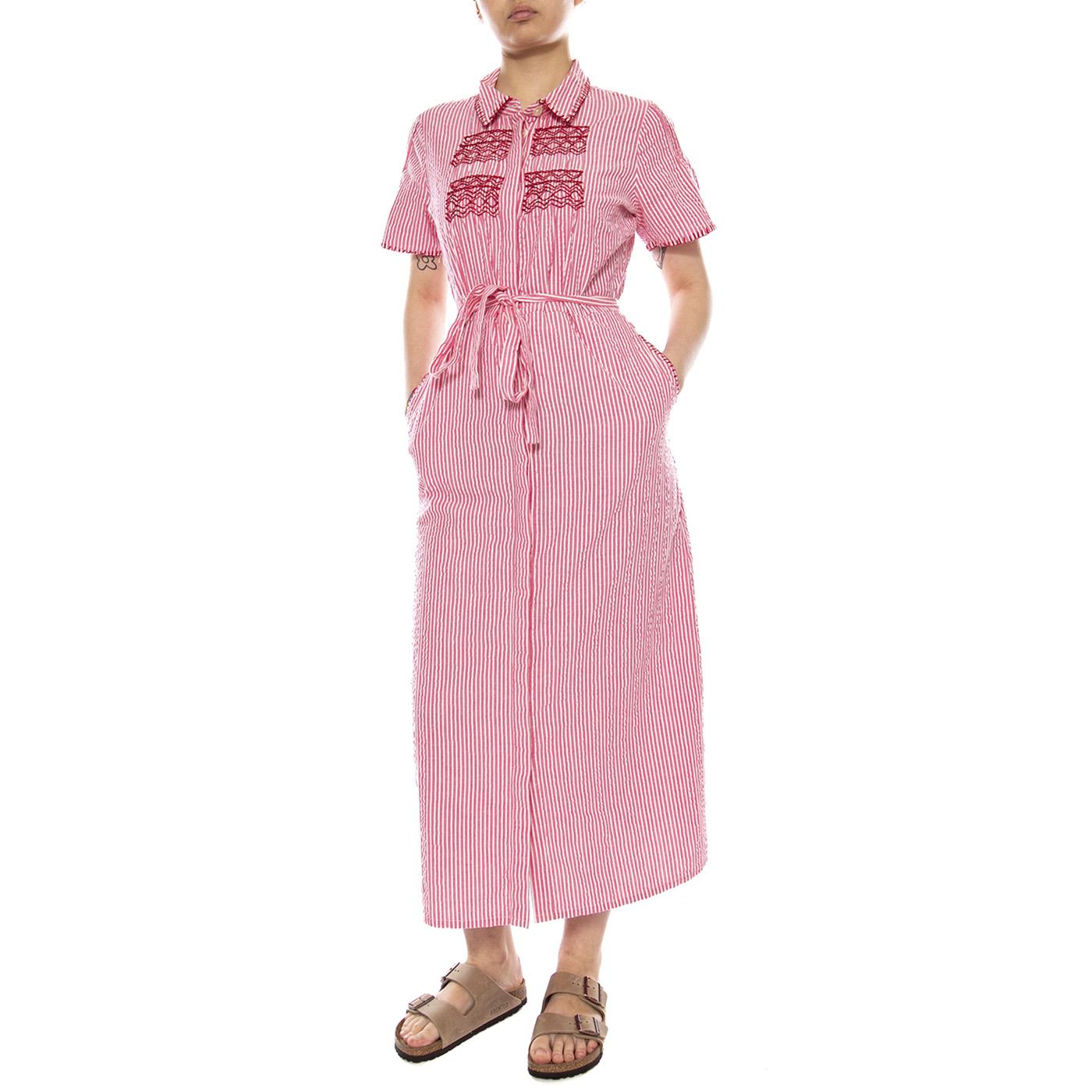 DRESSES PINK WHITE - Abito Donna Lungo Rosa 4.75.125.25 306 MD'M 