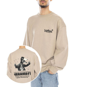 Wiptopia Sweat Wall -- Felpa Uomo Beige I035644.G1XX . CARHARTT WIP 