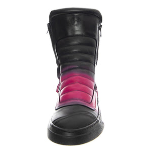M' Moto Nappa Black / Fuchsia Black Sole - Stivali Uomo Neri / Viola BOMMOTO-NAPPA.BKFUC  BRUNO BORDESE 