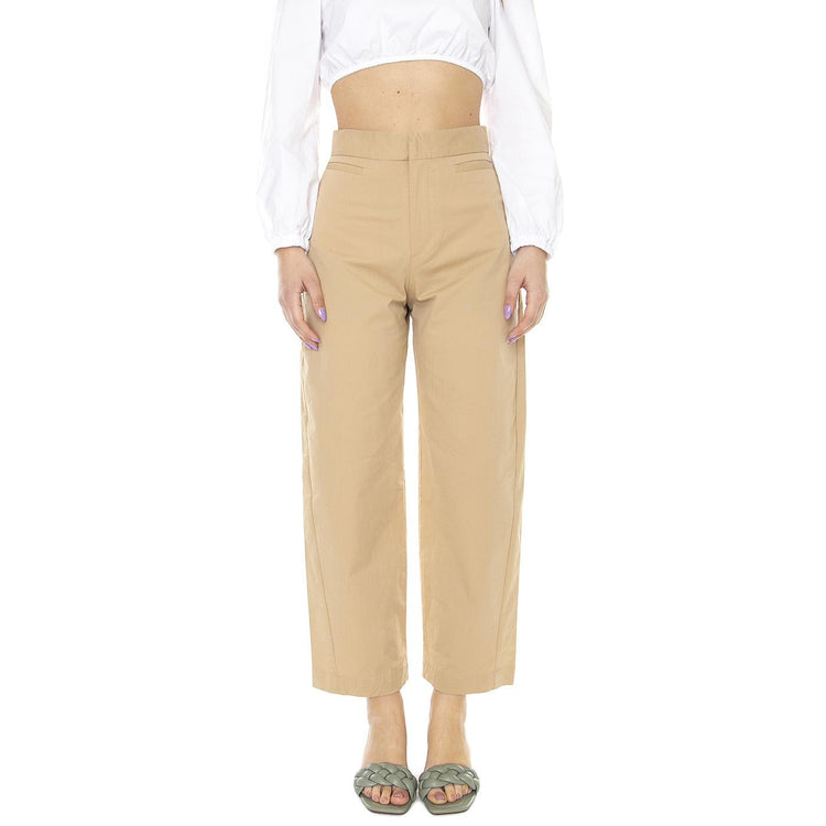 W' Katja Khaki - Pantaloni Donna Beige 330871-134  ELVINE 