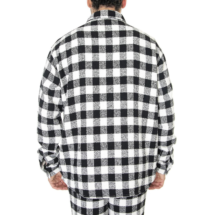 OC x DICKIES Tweed Shirt Black Check - Camicia Uomo Nera / Multicolore DK0A4Y4WE901  DICKIES 