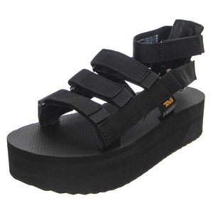 Flatform Mevia Black - Sandali Donna Neri 1116810-BLK  TEVA 
