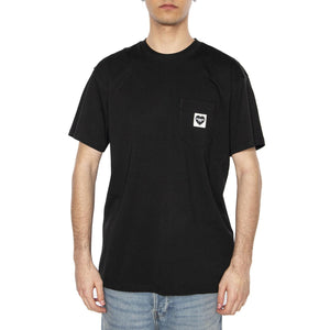 S/S Pocket Heart T-Shirt Black / Black - Maglietta Girocollo Uomo Nera I032128.00EXX . CARHARTT WIP 
